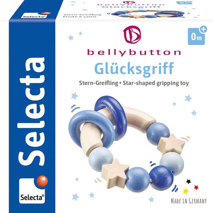 Selecta jouet de préhension Lucky Grip bleu 7,5 cm