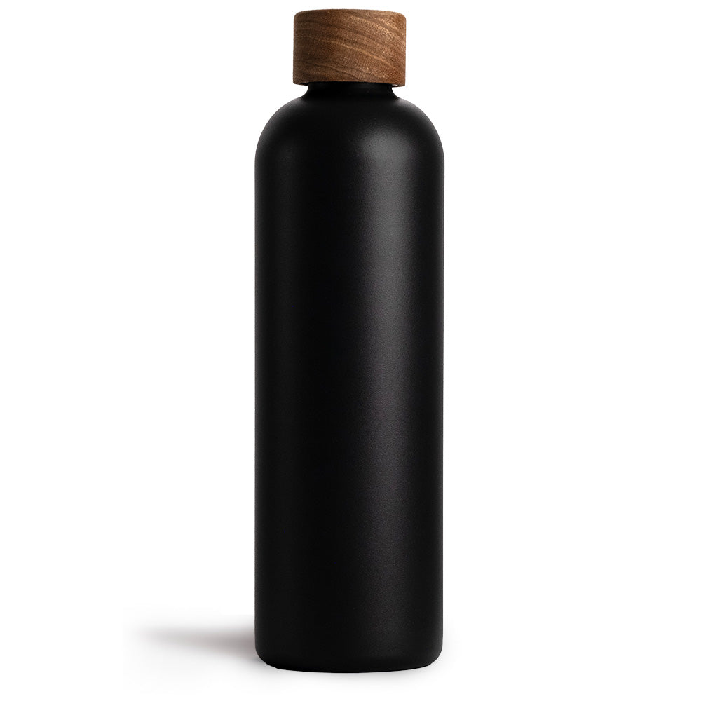 T&N Trinkflasche Edelstahl Wood Edition, 1000 ml, Anthracite