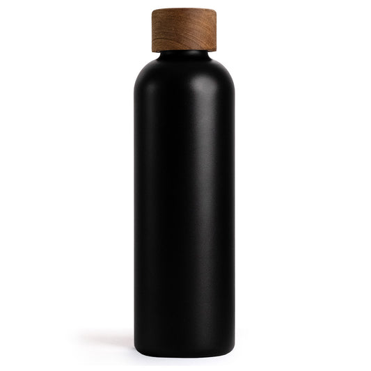 T&N Trinkflasche Edelstahl Wood Edition, 750 ml, Anthracite