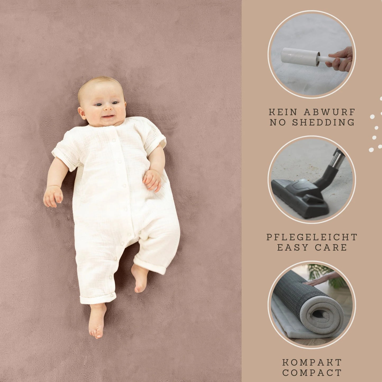 Hakuna Matte Samtmatte, Wolke, 2 x 1.5 m, Mocha