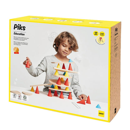 Piks Stapelspielzeug Lernset 129-teilig