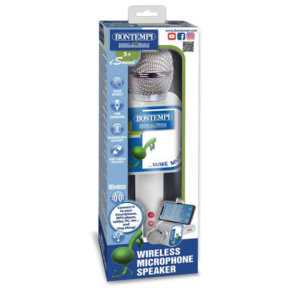 Microphone Bontempi sans fil avec haut-parleur