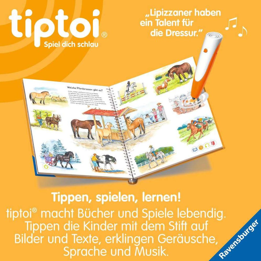 Ravensburger tiptoi® Wieso? Weshalb? Warum? Wir entdecken Pferde und Ponys