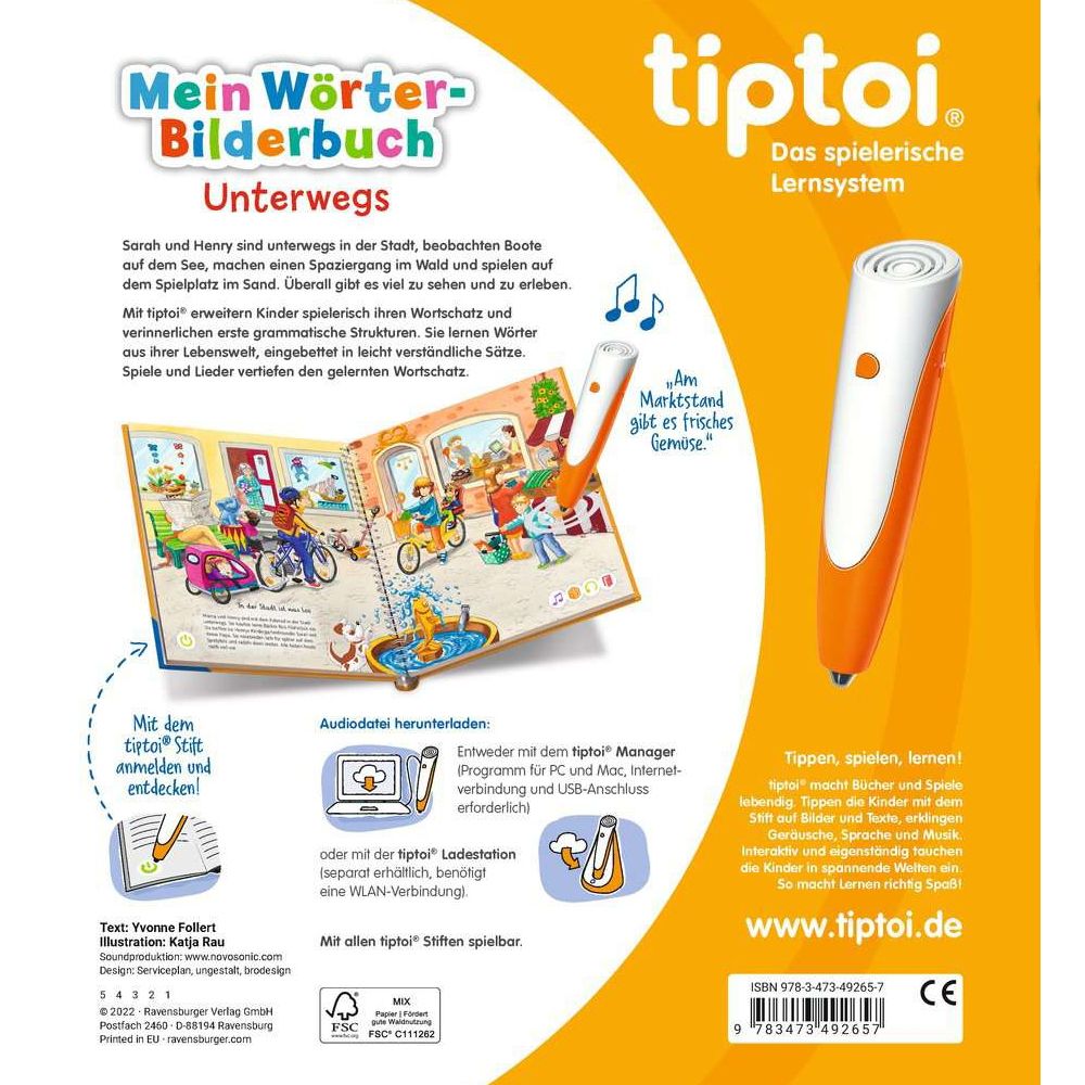 Ravensburger tiptoi® My Word Picture Book On the Go