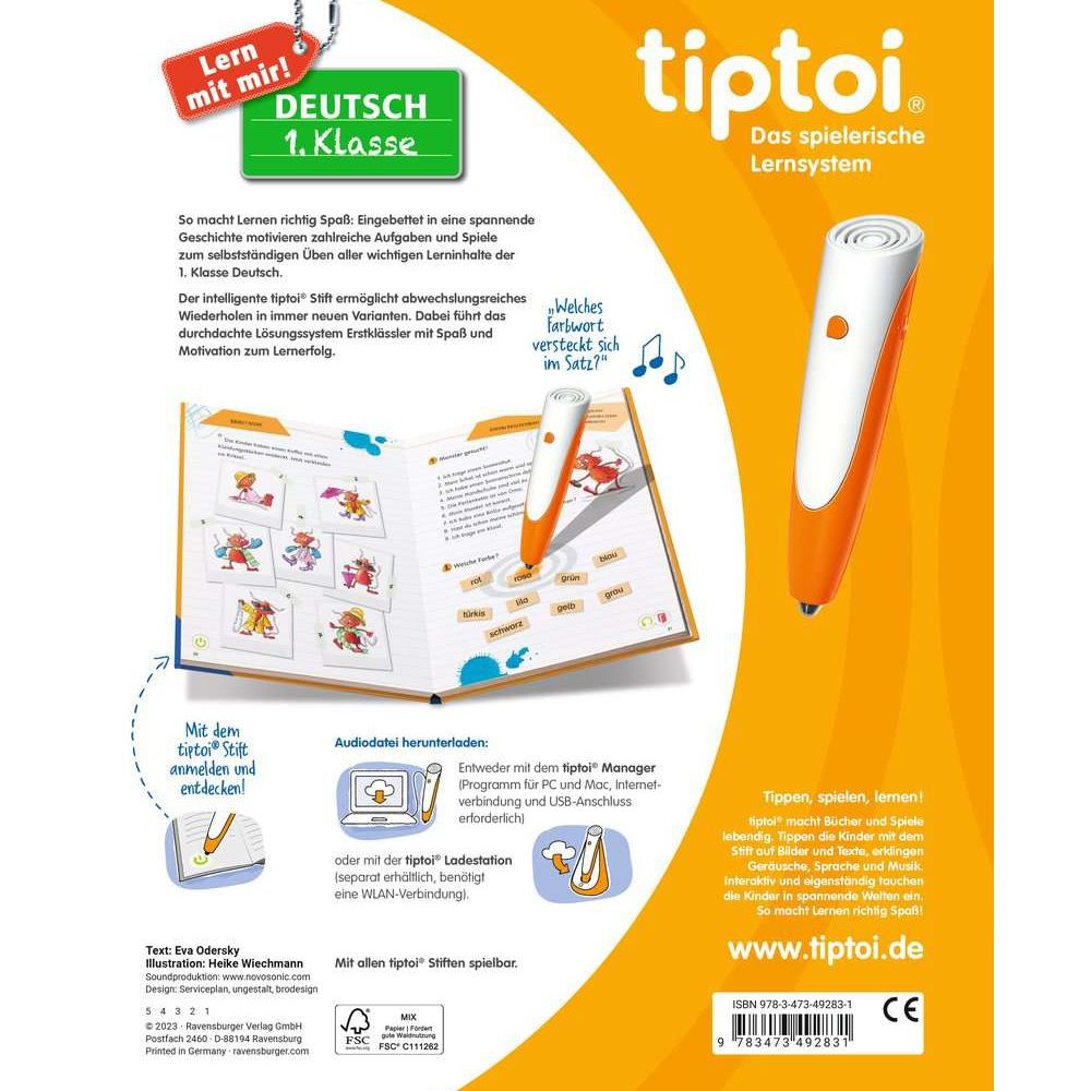 Ravensburger tiptoi® Lern mit mir! Deutsch 1. Klasse