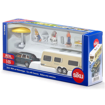 Siku car with caravan