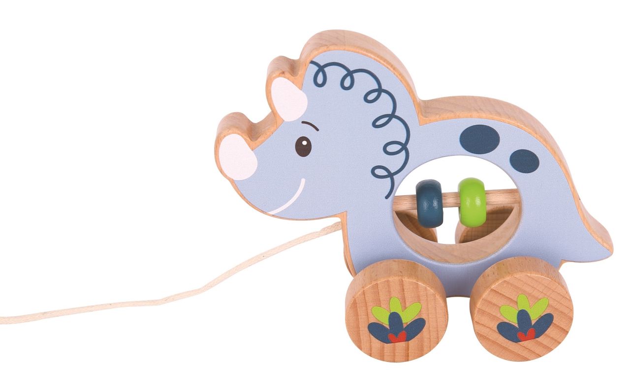 Spielba dinosaure à tirer Triceratops