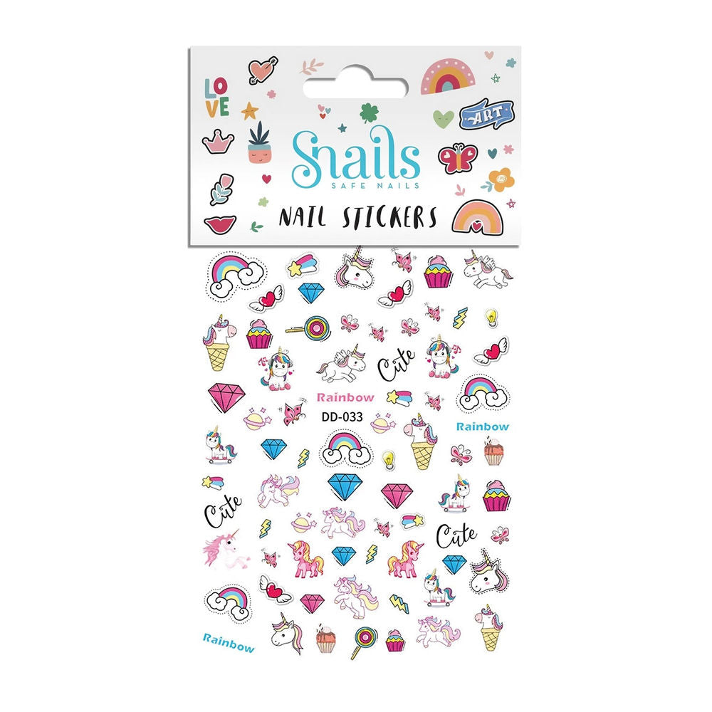 Nagelsticker Einhorn gross