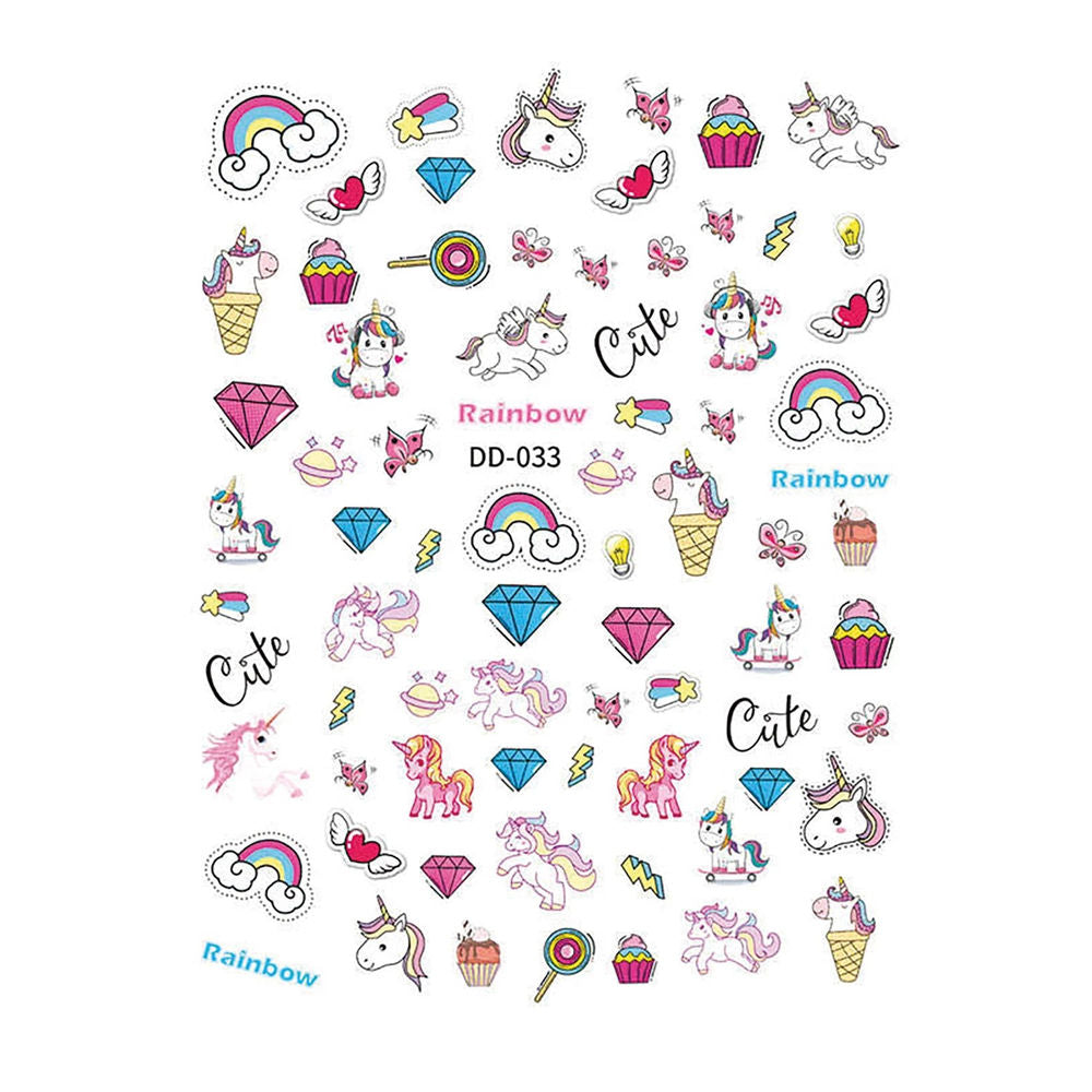 Nagelsticker Einhorn gross