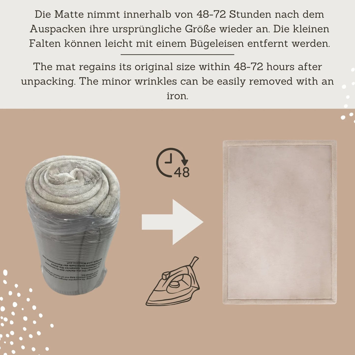 Hakuna Matte Samtmatte, Wolke, 2.8 x 2 m, Beige