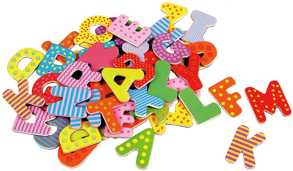 Spielba magnetic letters, 60 pieces