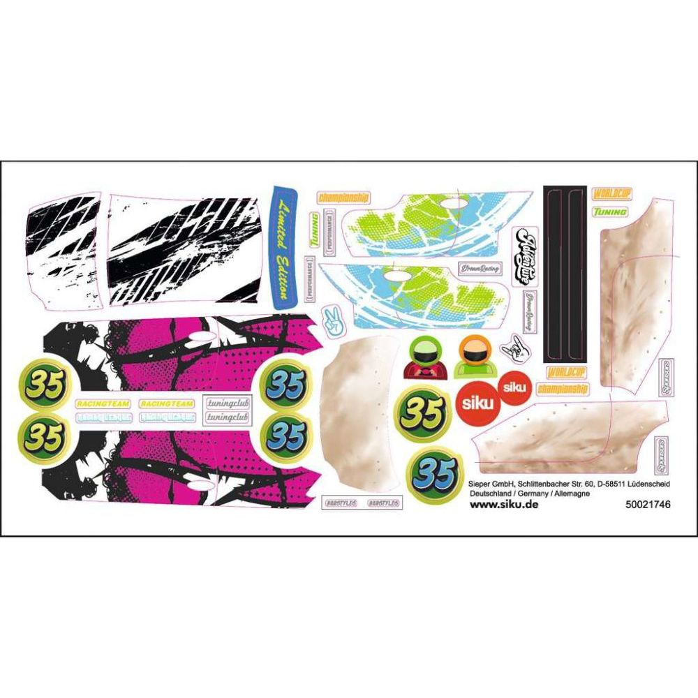 Maquette artisanale Siku Fiat 500 Adventure