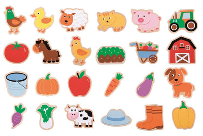 Playba Farm Magnets, 24 pieces