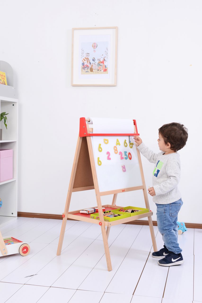 Spielba magnetic board with paper + chalk