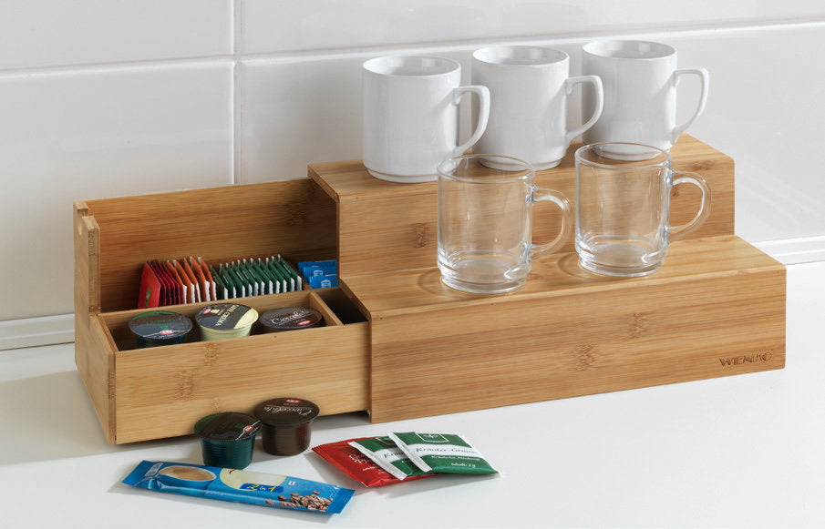 Wenko Bamboo Stairs for Coffee and Tea