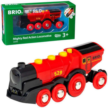 Locomotive d'action rouge puissante BRIO