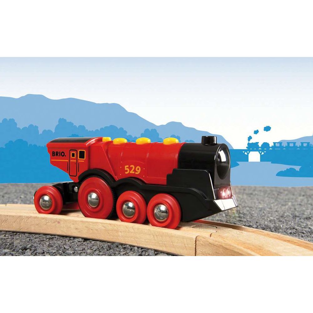 Locomotive d'action rouge puissante BRIO