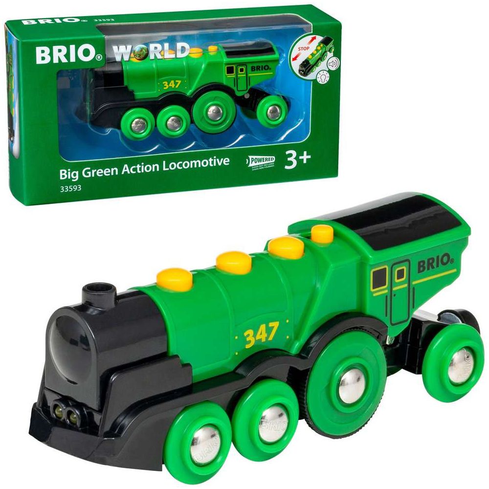 Locomotive d'action grande verte BRIO