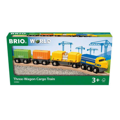 BRIO Three-Wagon Cargo Train