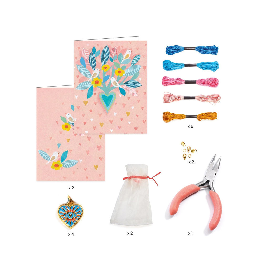 Bracelets d'amitié et coeurs Djeco VOUS &amp; MOI