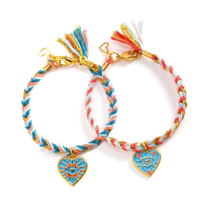 Bracelets d'amitié et coeurs Djeco VOUS &amp; MOI