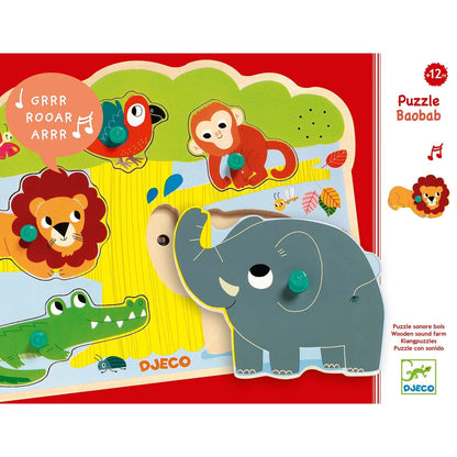 Djeco Baobab, effet sonore