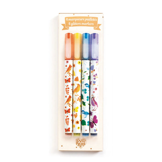 Djeco 4 Marker Glitzer Tinou