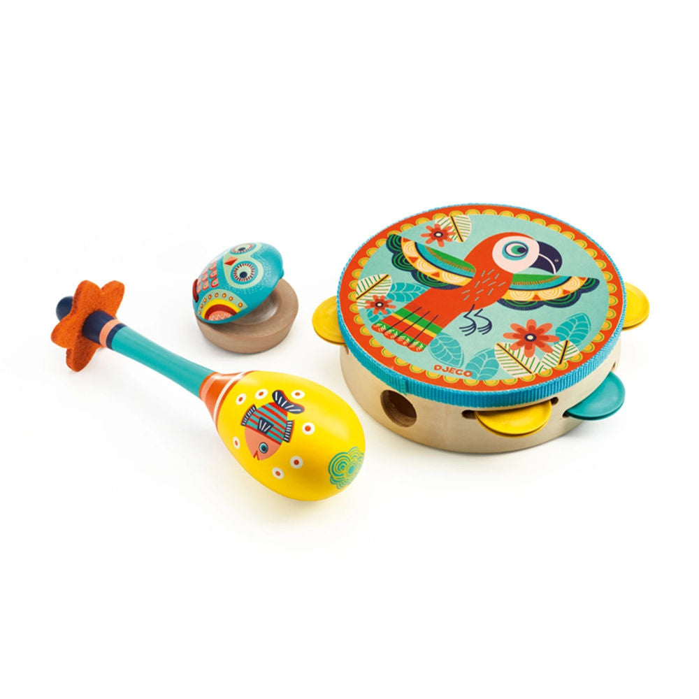 Djeco music set, 3 pieces