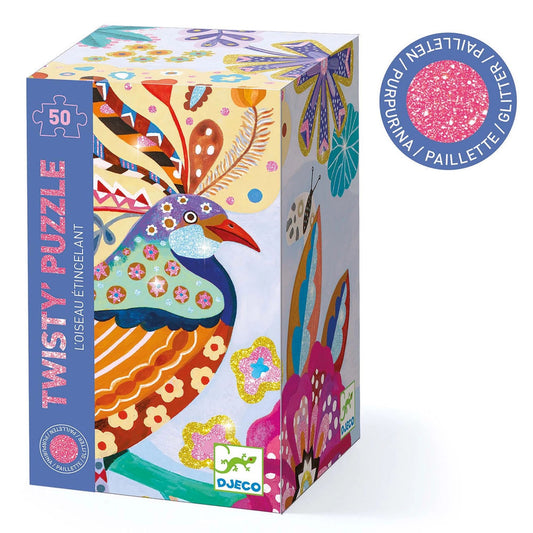 Djeco Wizzy puzzle oiseau, 50 pièces