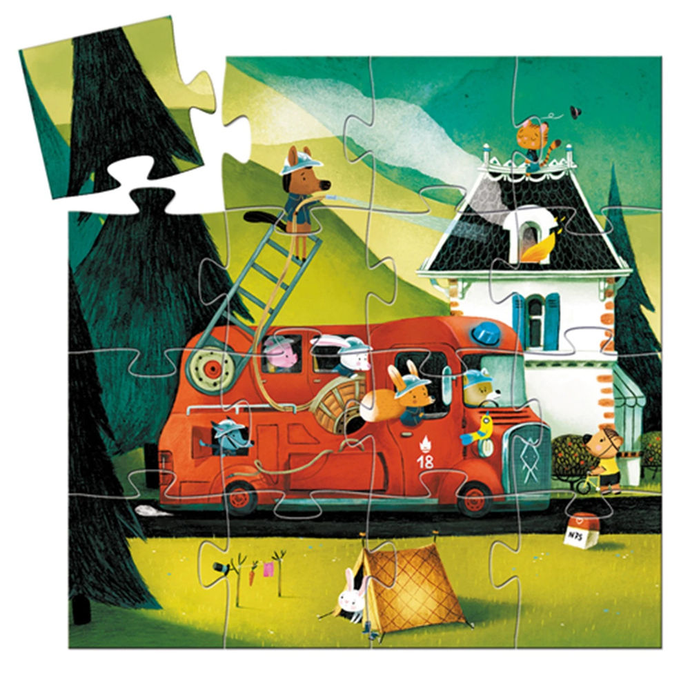 Djeco Die Feuerwehr, 16 Teile