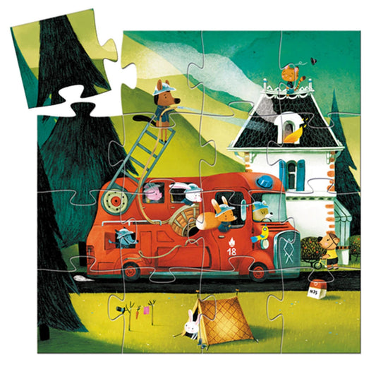 Djeco Die Feuerwehr, 16 Teile