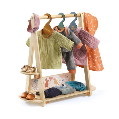 Djeco Pomea grand portant à vêtements incl. 3 cintres