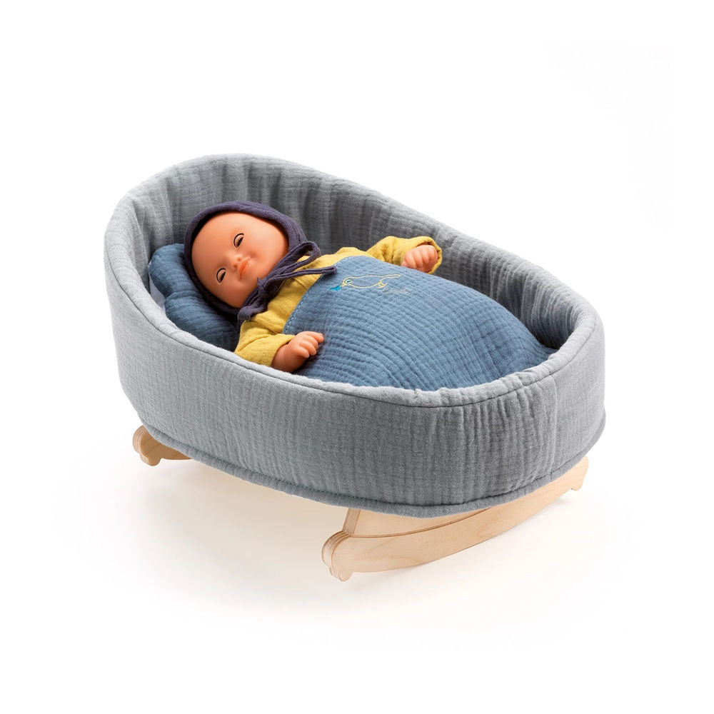 Djeco Pomea berceau à bascule Blue Dream