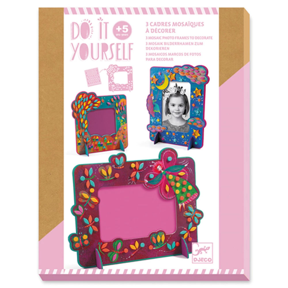 Djeco Do it Yourself - Mosaic Picture Frame Fairy