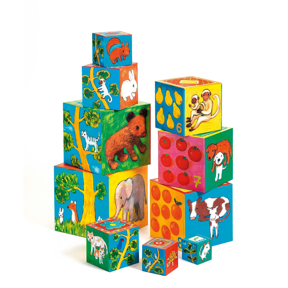 Djeco Pyramide Mes Amis, 10 dés