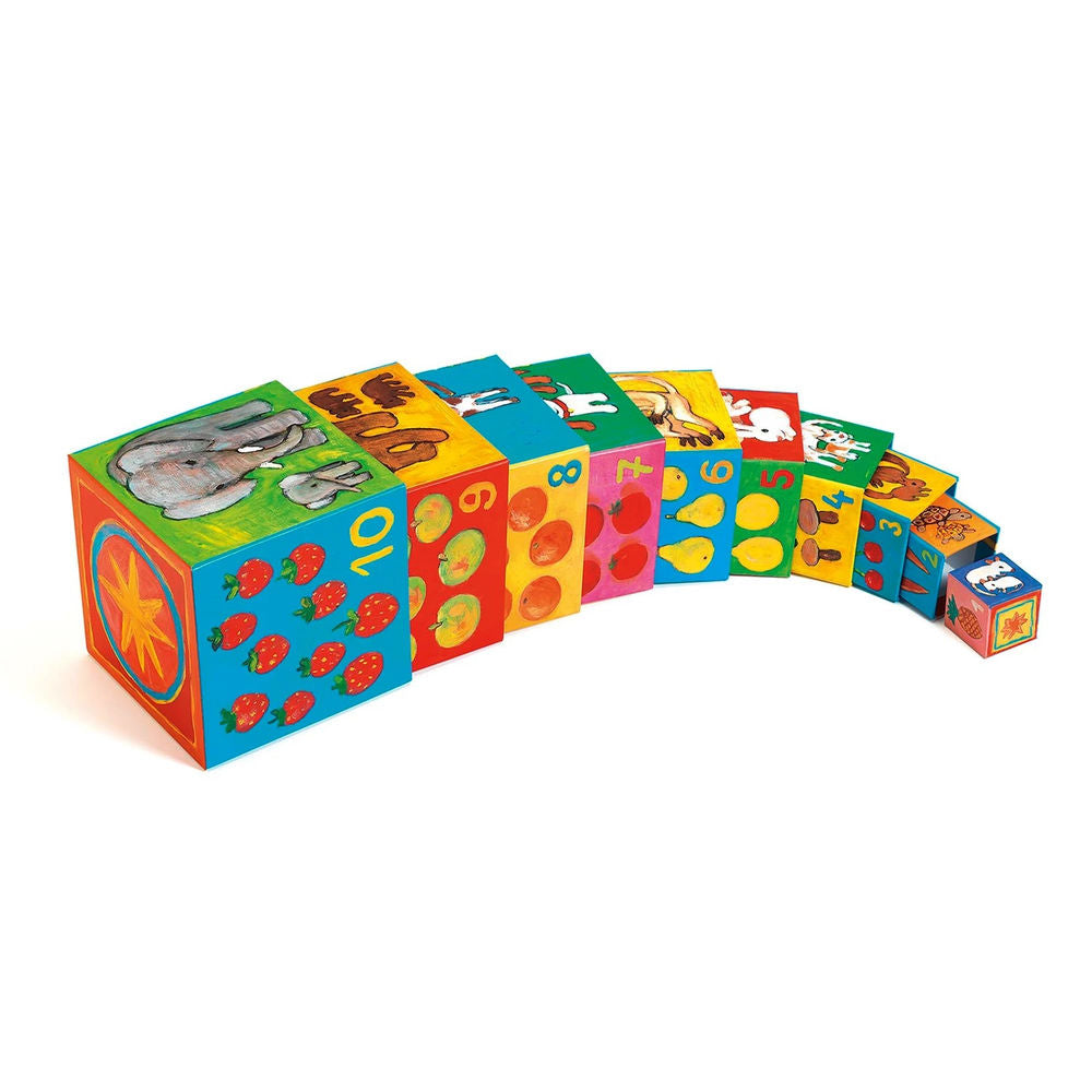 Djeco Pyramide Mes Amis, 10 dés