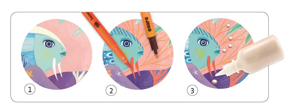 Djeco Pinselstifte Im Meer