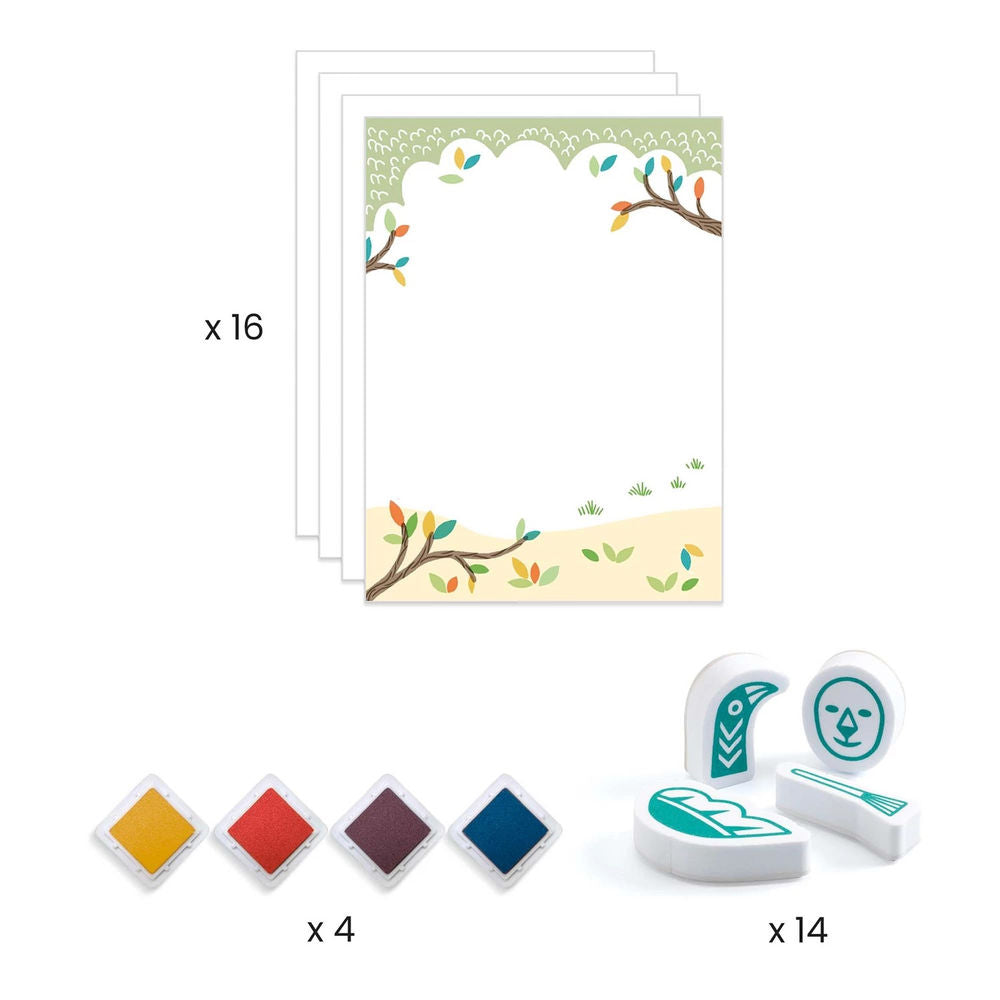 Djeco Stamps Surprising Animals