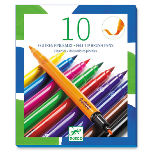 Djeco 10 felt brushes classic