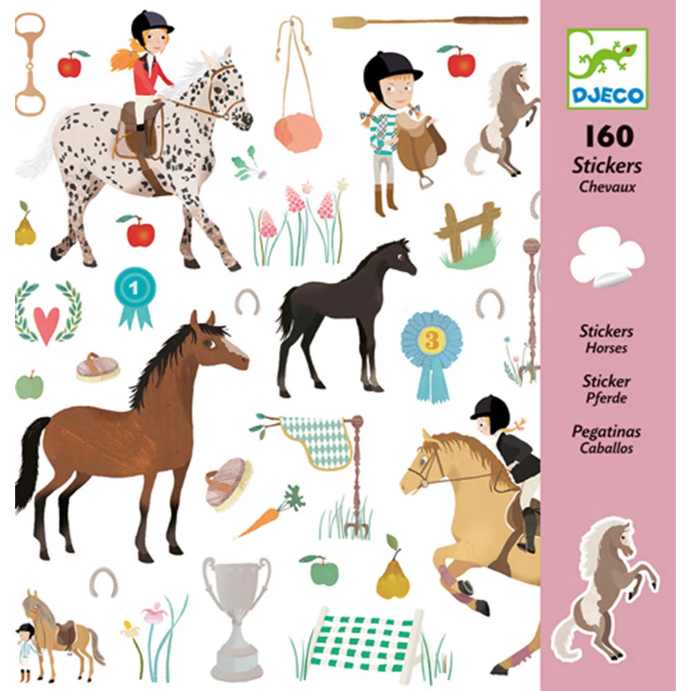 Djeco stickers chevaux