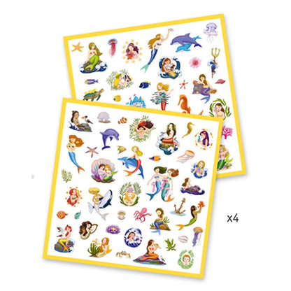 Djeco Stickers Meerjungfrauen