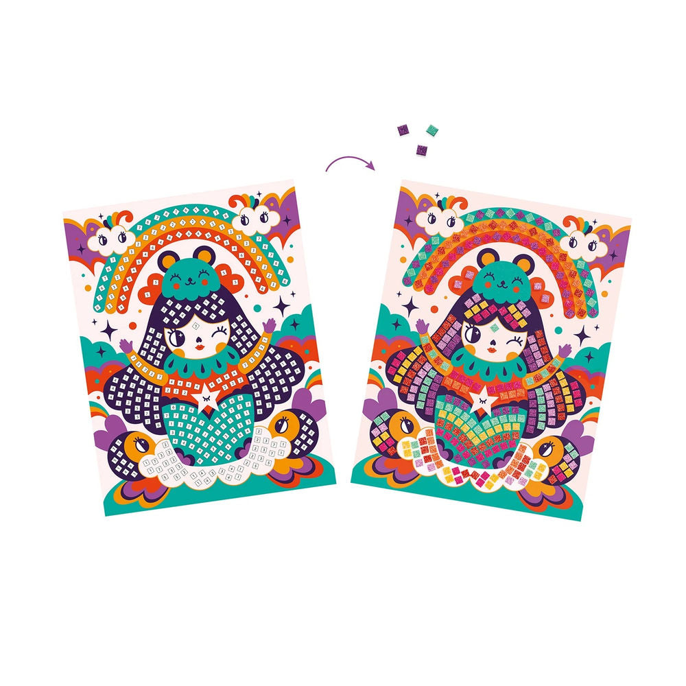 Djeco Mosaic Kokeshis