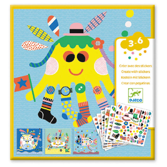 Djeco stickers et crafts créatures marines