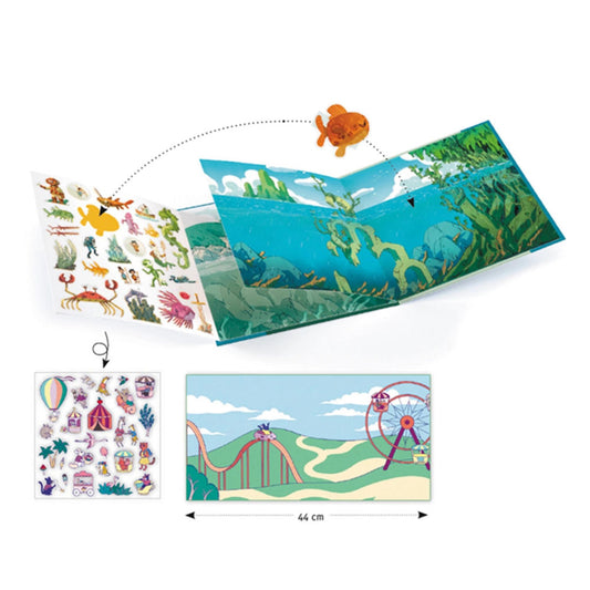 Djeco histoires avec stickers aventures en mer