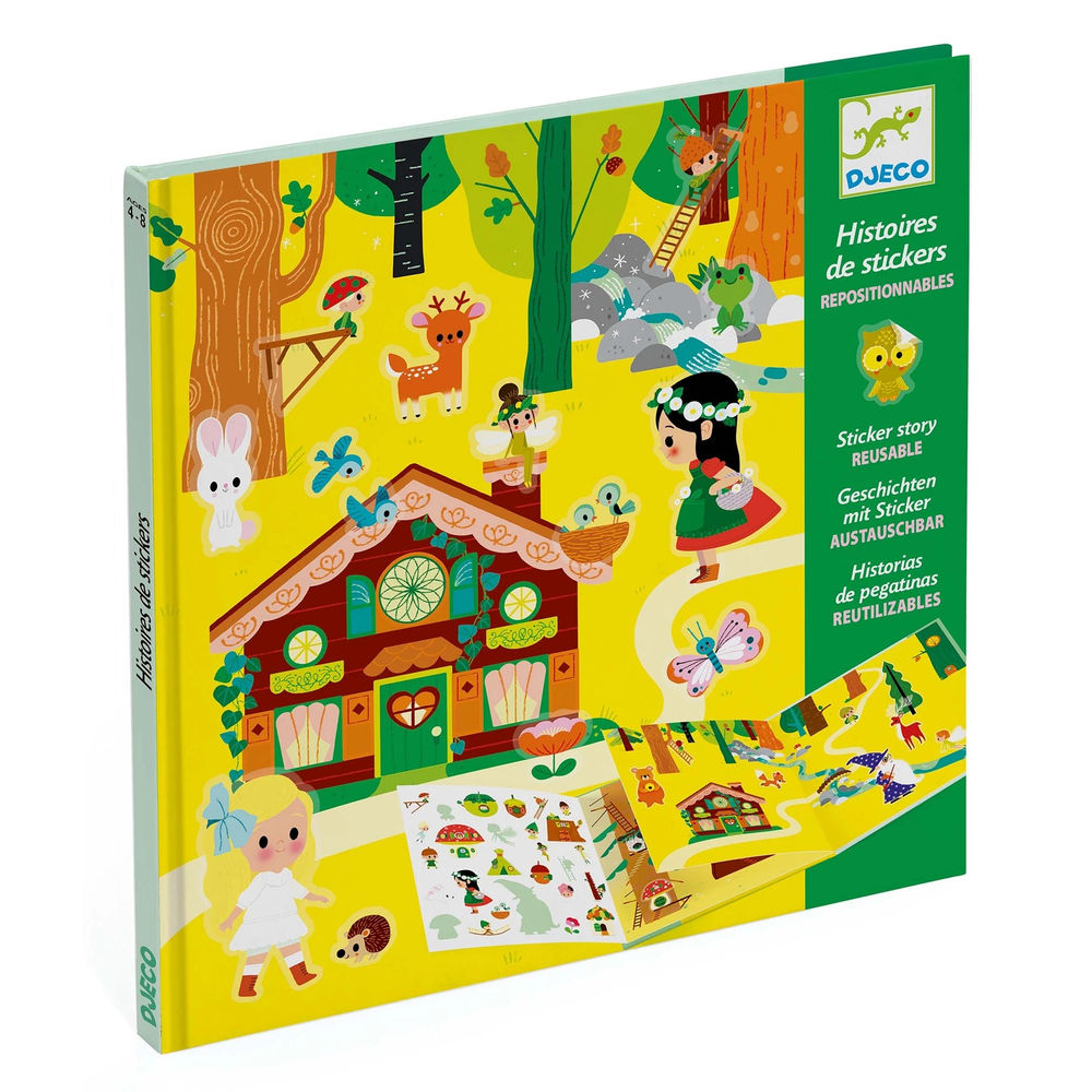 Histoires Djeco avec stickers forêt magique