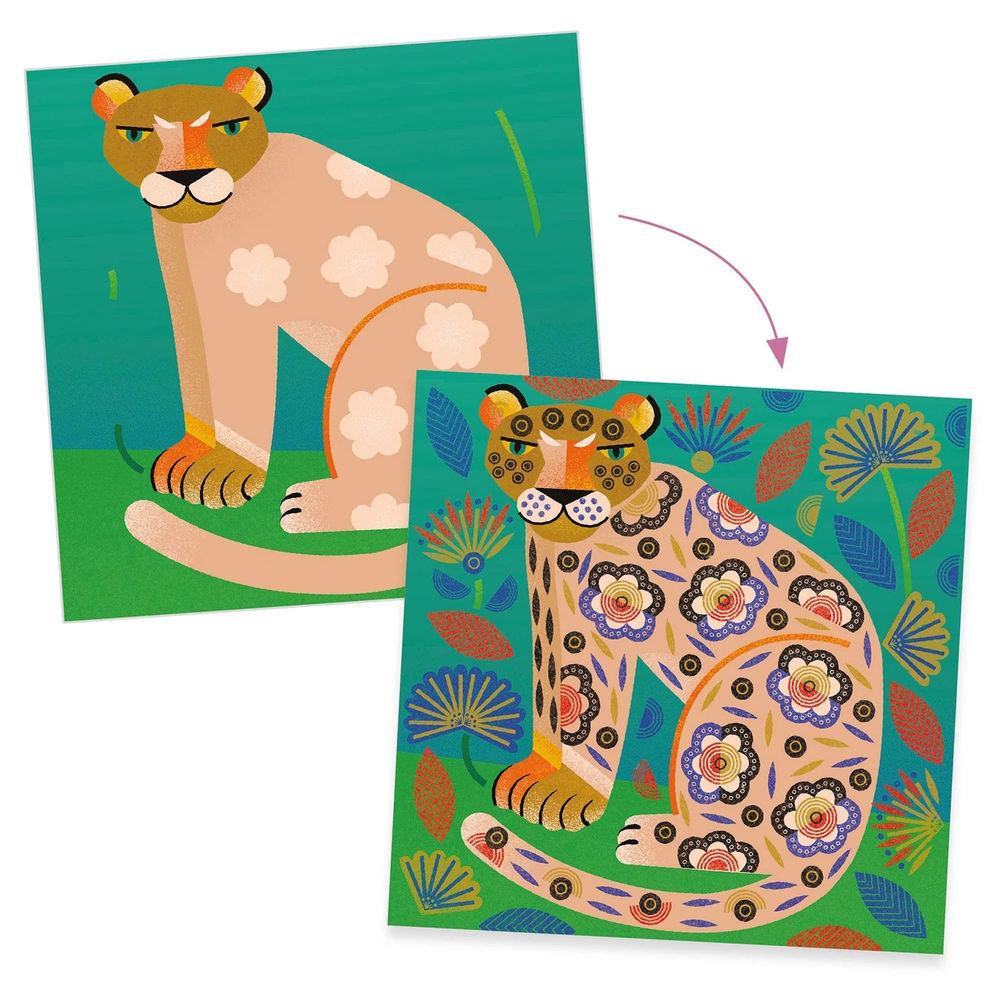 Djeco stamps patterns and animals
