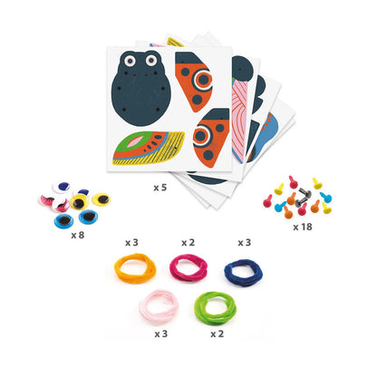 Djeco animal figures chenille wire