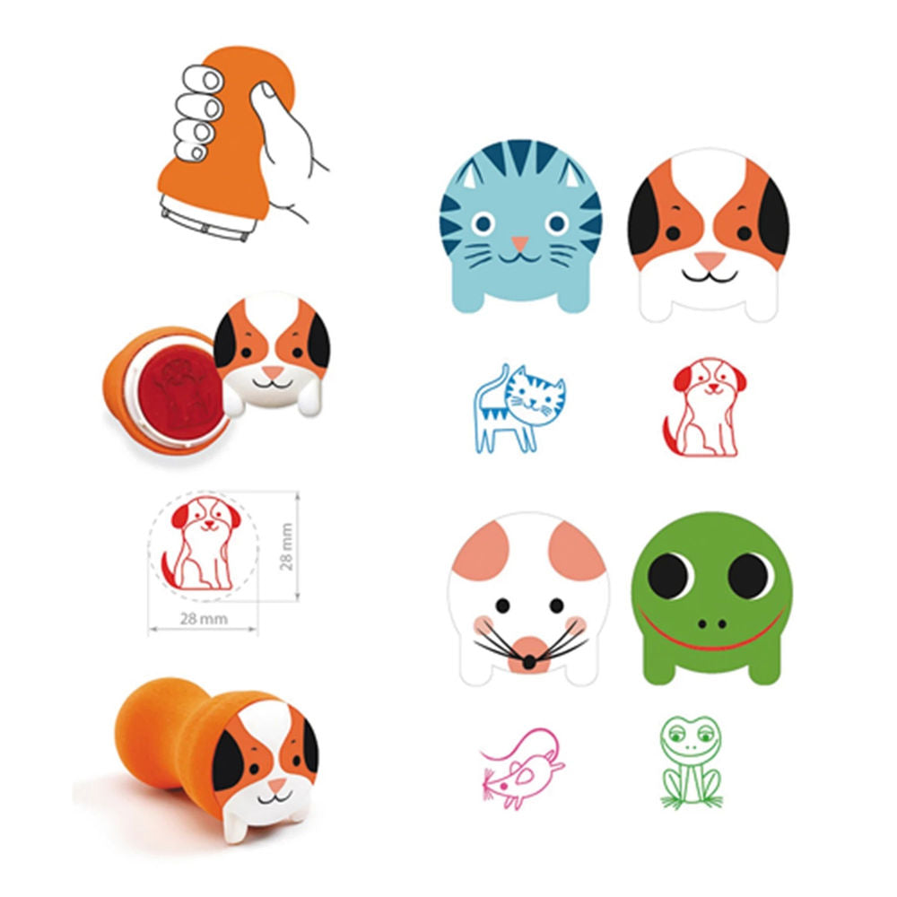 Djeco Toddler Stamps Garden Animals