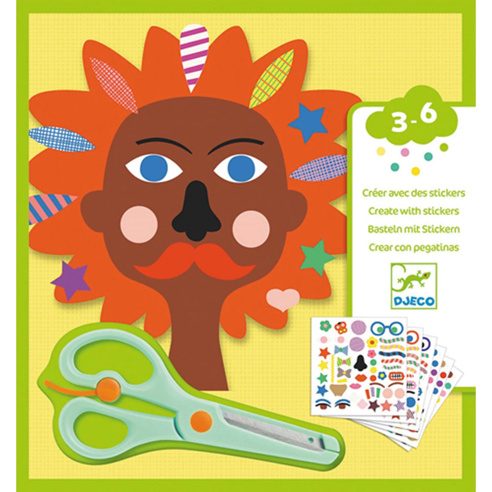 Djeco Stickers and Crafts Hairdresser