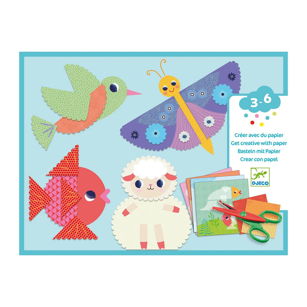 Djeco crafts with paper